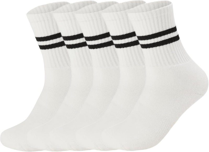 Flydo Store Pilates Grippy Socks with Grips for Women Yoga Non Slip Long Socks for Pure Barre, Ballet,Dance Workout 2-5 Pack - Image 1